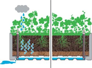 vidaXL Podwyższona donica z treliażem i systemem podlewania, biała 3