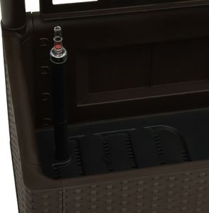 vidaXL Podwyższona donica z treliażem i systemem podlewania, mokka 6