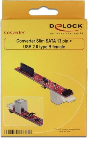 Delock Konwerter Slim SATA 13 pin do USB 2.0 Typ-B (62651) 2