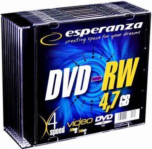 Esperanza DVD-RW 4.7 GB 4x 10 sztuk (E5905784761152) 1