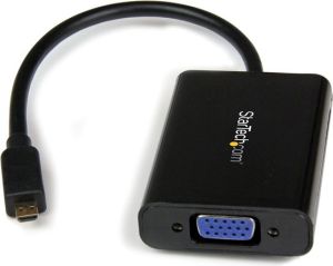 Adapter AV StarTech HDMI Micro - D-Sub (VGA) czarny (MCHD2VGAA2) 1