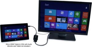 Adapter AV StarTech HDMI Micro - D-Sub (VGA) czarny (MCHD2VGAA2) 6