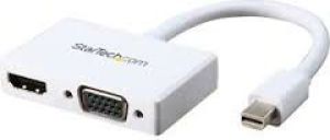 Adapter AV StarTech DisplayPort Mini - HDMI - D-Sub (VGA) biały (MDP2HDVGAW) 4
