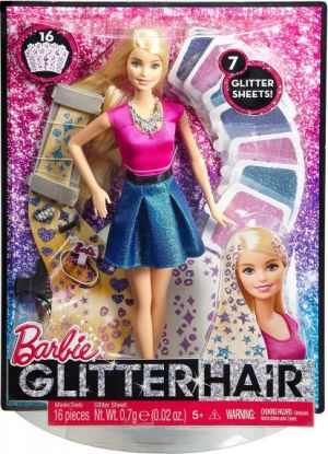 Lalka Barbie Mattel BARBIE Brokatowe włosy - CLG18 1