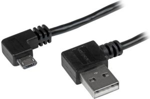 Kabel USB StarTech USB-A - microUSB 1 m Czarny (USB2AUB2RA1M) 1