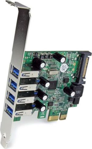 Kontroler StarTech PCIe x1 - 4x USB 3.0 (PEXUSB3S4V) 2
