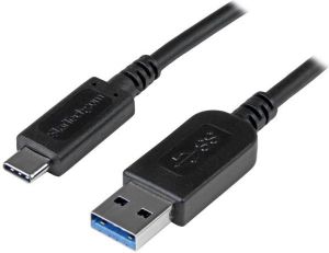 Kabel USB StarTech USB-A - USB-C 1 m Czarny (USB31AC1M) 1