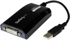 Adapter USB StarTech USB - DVI Czarny  (USB2DVIPRO2) 1