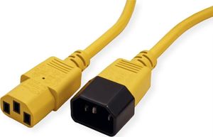Kabel zasilający Value ROLINE Kabel zasilający C14 - C13, IEC 320 , żółty, 0,8 m 3