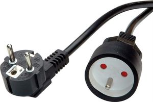 Value VALUE Przedłużacz, kabel zasilający, AC 230V, UTE, czarny, 10 m 2