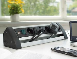 Listwa zasilająca Brennenstuhl Alu-Office-Line 6 gniazd 3 m srebrna (1394000416) 2