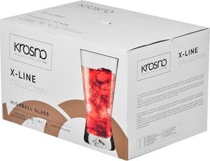 Krosno S.A. Szklanki long drink X-line 300ml KPL 6 SZT KROSNO 2