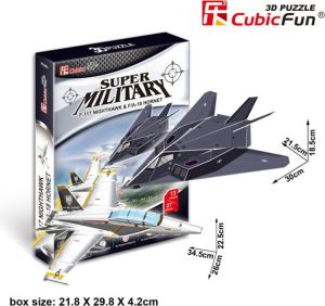 Cubicfun PUZZLE 3D F117 Nightawk&FA 18 HO - 01593 1