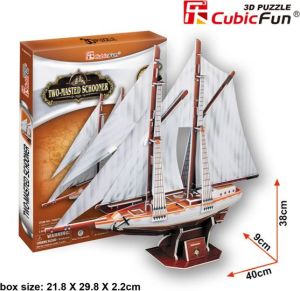 Cubicfun PUZZLE 3D TwoMastedschooner - 01597 1
