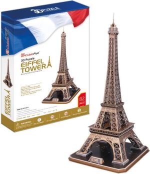 Cubicfun PUZZLE 3D Wieża Eiffel Duży Zestaw - C091H 1