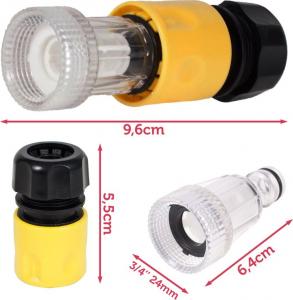 Maltec Filtr wody do myjki ciśnieniowej + przyłącze reparator szybkozłączka 2