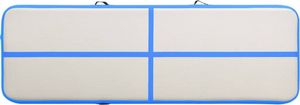 vidaXL Dmuchany materac gimnastyczny 92662 400 cm x 100 cm x 15 cm niebieski 5