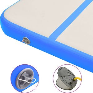 vidaXL Dmuchany materac gimnastyczny 92662 400 cm x 100 cm x 15 cm niebieski 7