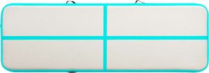 vidaXL Dmuchany materac gimnastyczny 92663 400 cm x 100 cm x 15 cm zielony 4