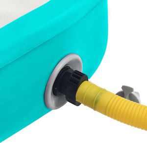 vidaXL Dmuchany materac gimnastyczny 92663 400 cm x 100 cm x 15 cm zielony 8