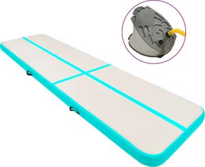 vidaXL Dmuchany materac gimnastyczny 92690 700 cm x 100 cm x 20 cm zielony 2