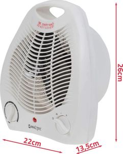 Termowentylator Maltec Wentylator - Farelka elektryczna TH2001 3