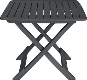 vidaXL 3-cz. zestaw składanych mebli bistro, plastik, antracytowy 2