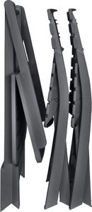 vidaXL 3-cz. zestaw składanych mebli bistro, plastik, antracytowy 8