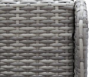 vidaXL Ogrodowe sofy narożne, 2 szt., rattan PE, szare 5