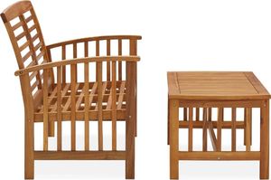 vidaXL 2-cz. zestaw wypoczynkowy do ogrodu, lite drewno akacjowe 2