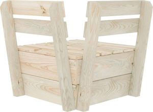 vidaXL Moduł sofy narożnej z palet, impregnowane drewno świerkowe 4