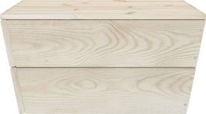 vidaXL Stoliki ogrodowe, 2 szt., 60x60x30 cm, impregnowany świerk 3