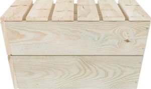 vidaXL Stoliki ogrodowe, 2 szt., 60x60x30 cm, impregnowany świerk 4