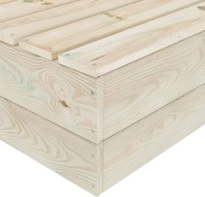 vidaXL Stoliki ogrodowe, 2 szt., 60x60x30 cm, impregnowany świerk 5