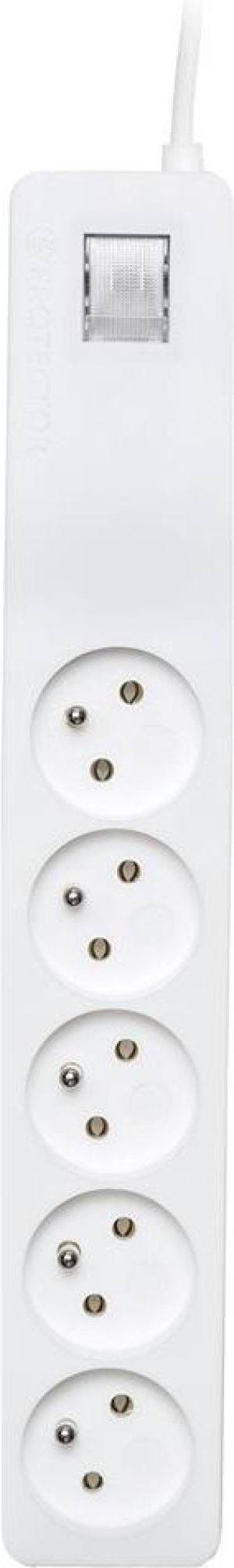 Listwa zasilająca Lestar ZX 510 przeciwprzepięciowa 5 gniazd 1 m biała (ZX 510 G-A  K.:WH 1,0M) 4