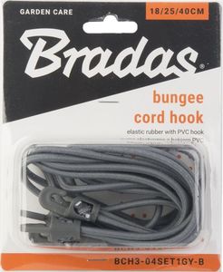 Bradas Zestaw gum z hakiem PVC do mocowania 2x18/25/40cm szary Bradas 5501 2