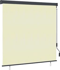 vidaXL Roleta zewnętrzna, 160x250 cm, kremowa 1