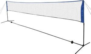 vidaXL Siatka i lotki do badmintona, 600x155 cm 1