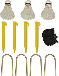 vidaXL Siatka i lotki do badmintona, 600x155 cm 8