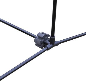 vidaXL Siatka do badmintona, lotki, 300x155 cm 8