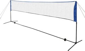 vidaXL Siatka do badmintona, lotki, 500x155 cm 2