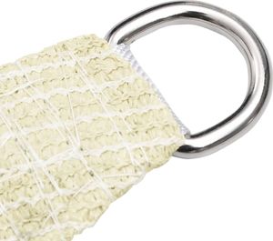 vidaXL Żagiel przeciwsłoneczny, 160 g/m, kremowy, 3x3x3 m, HDPE 4