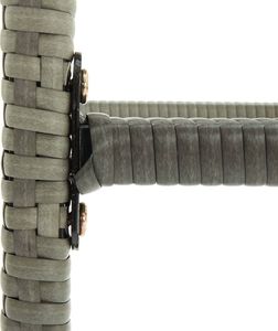 vidaXL Stołki barowe z poduszkami, 3 szt., szare, polirattan 7