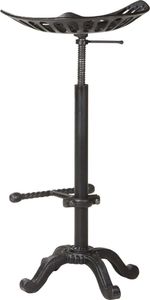 vidaXL Stołek barowy, czarny, żeliwny 4