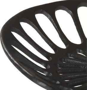 vidaXL Stołek barowy, czarny, żeliwny 5