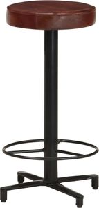 vidaXL Stołki barowe, 2 szt., 66 cm, skóra naturalna 2