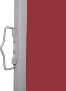 vidaXL Wysuwana markiza boczna na taras, 600 x 160 cm, czerwona 4