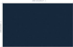 vidaXL Pływająca pokrywa solarna z PE, 260x160 cm, czarno-niebieska 5