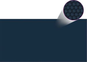 vidaXL Pływająca folia solarna z PE, 549x274 cm, czarno-niebieska 3