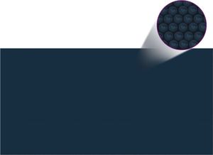 vidaXL Pływająca pokrywa solarna z PE, 975x488 cm, czarno-niebieska 3